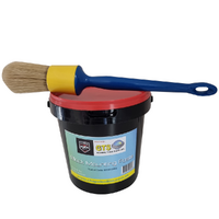 Premium BLACK Tyre Wax Mounting Paste Bead Lube 1L Plus Plastic Brush Germany