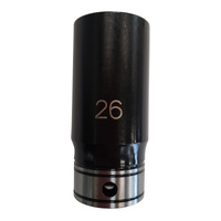 26mm x 1/2 Dr 6pt THIN WALL DEEP SOCKET - DUAL ACTION 1124026B