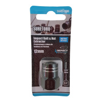 SURETORQ 12mm x 3/8" Square Drive Impact Bolt & Nut Extractor Socket 04400106