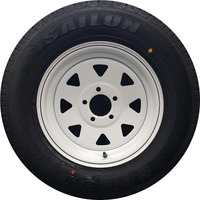 14x6" Ford 5/114.3 14P Wheel Rim and 185R14c LT Tyre White Trailer Caravan Boat
