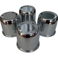 4 x Chrome Centre Caps Domes To Suit 84mm Centre Bore Car Trailer Boat