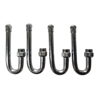 4 x J Shaped Long Tyre Valve Extension Car Truck