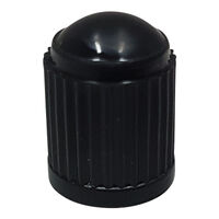 Tubeless Tyre Black Plastic Valve Cap (Bag of 100)