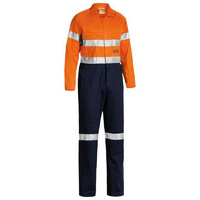 Taped Hi Vis Lightweight Coverall Orange/Navy Size 74 LNG