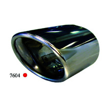 Chrome Sporty Exhaust Tip fits pipes 40-60mm