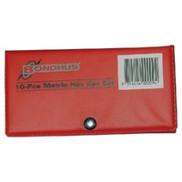 Bondhus 10 Pce Metric Hex Key Wallet Set BD00009