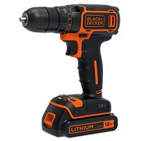 Black+Decker 18V 1.5Ah Li-Ion Cordless Drill Driver For Wood Drilling –