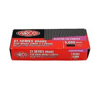 Airco C119 19mm x 1.25mm Electro Galvanised Brads (Qty 5000) BF18190