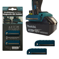 StealthMounts Blue Magnetic Bit Holder Suits Makita 18V Tools (2 Pack) BH-MK-BLU-2