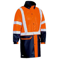 Bisley Taped Hi Vis Stretch PU Rain Coat