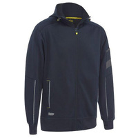 Work Fleece Zip-Front Hoodie with Sherpa Lining Charcoal Size 6XL
