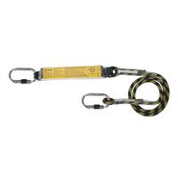 B-Safe 1.2m Shock Absorbing Single Tail Rope Lanyard with Karabiner at Each End BL02331.2