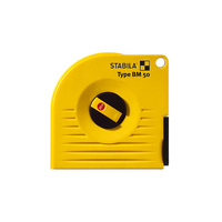 Stabila 30m Cased Polyamide Coated Steel Tape with Hook & Loop End BM50P/30M