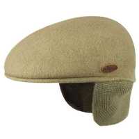 KANGOL Wool 504 Earlap Cap Ear Flap Warmer Cover Smart Warm Hat - Taupe