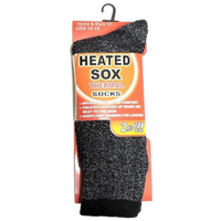 1 Pair Mens THERMAL HEATED SOCKS Warm Winter Comfort Men's Work Sox Ski BULK