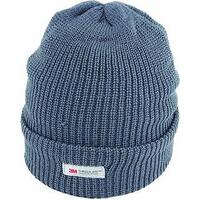 THINSULATE Acrylic Rib Knit BEANIE Hat Winter Thermal Lined Warmer Snow Ski - Charcoal Grey