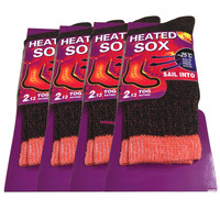 4 Pairs Women's THERMAL HEATED SOCKS Warm Winter Comfort Work Sox Ski BULK - 4-8 UK (37-42 EUR)