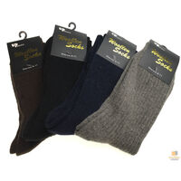 6 Pairs WOOL BLEND SOCKS Men's Soft Dress Thick Work Thermal Warm Cushion BULK - 6-11