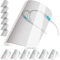 10pcs Clear Face Shield Mask Safety Protective Eye Visor Anti Fog Splash Glasses