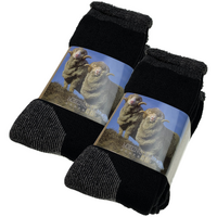 6 Pairs Heavy Duty Merino Wool Work Socks Extra Thick Cushion (Size 6-11)