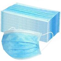 50x CE CERTIFIED Disposable SURGICAL MASKS Face Guard Dust Mouth 3 Ply Air Purifying