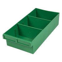 400mm Large Spare Parts Tray Green Draw With Dividers