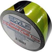 25Mt X 48mm Hazard Cloth Tape Yellow& Black Warning Gaffer