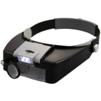 LinearTools  Head Band with Illuminated Magnifier Bright Dual LED Illumination