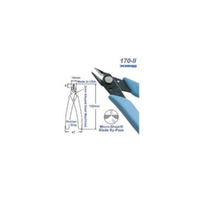 Micro Nippers 125mm Xuron Blade by pass Shear Cutting Xuro Rubber Grip