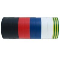 CABAC Electrical Insulation Tape RAINBOW Bulk Pack 10Rolls