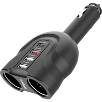 mbeat Gorilla Power 4 Port USB-C PD & QC3.0 Car Charger Cigar Lighter Splitter