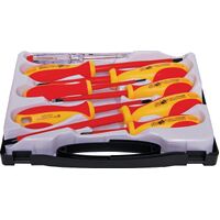 8 piece insulated 1000v screwdriver kit includes 2.5,4,5.5, 6.5mm slotted