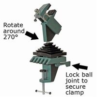 Rotation Clamp 270 degree Vice fixed position with quick release lever