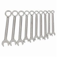 Mini Spanner Set of 10 pieces One End Open other End Ring