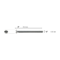 1/4" 3" Screw For Toggler Anchors