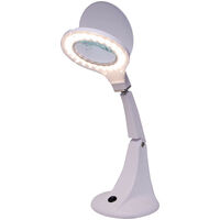Junior Magnifier LED Desk Lamp 5 Dioptre For Jewellery Repairs Hobby Electronics