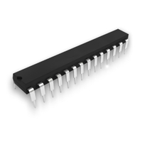 ATmega8 AVR 8 Bit RISC Black Microcontroller Solder Legs active connector type