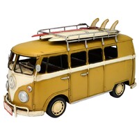 Volkswagen Kombi Van Ornament Yellow 32cm