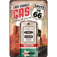 Nostalgic-Art Medium Sign Route 66 Gas Station
