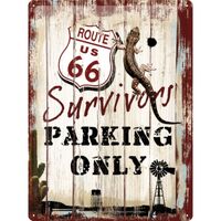 Nostalgic-Art Large Sign Survivor Parking