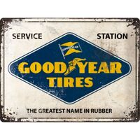 Nostalgic-Art Large Sign Goodyear - Logo White