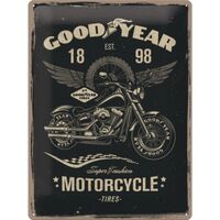 Nostalgic-Art Large Sign Goodyear - Motorcycle