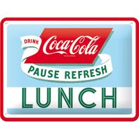 Nostalgic-Art Small Sign Coca-Cola - Lunch
