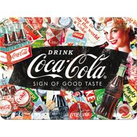 Nostalgic-Art Small Sign Coca-Cola Collage