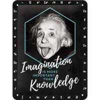 Nostalgic-Art Small Sign Einstein - Imagination & Knowledge