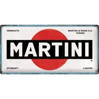 Nostalgic-Art Long Sign Martini - Logo White