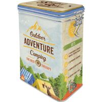 Nostalgic-Art Clip Top Tin Outdoor Camping Adventure