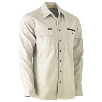 Flx & Move Utility Work Shirt Stone Size XS