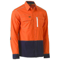 Bisley Flx & Move Two Tone Hi Vis Utility Shirt