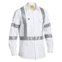 Taped Night Cotton Drill Shirt White Size XS